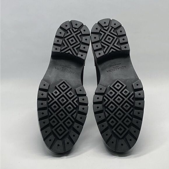 Aquazzura Saint Honroe Leather Combat Booties size 36.5 - Picture 11 of 12